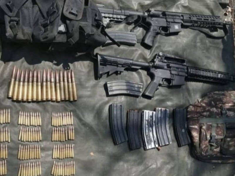 Ejército asegura arsenal utilizado por crimen organizado en Michoacán