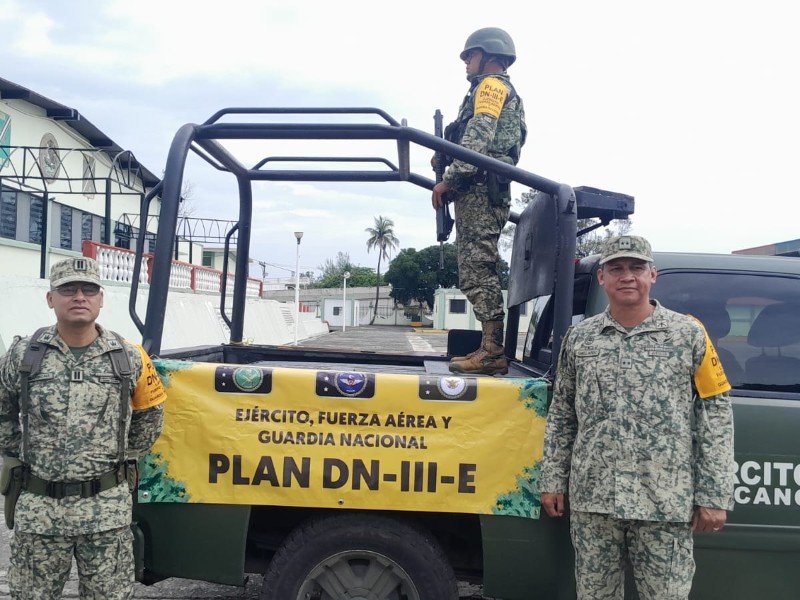 Ejército listo para activar Plan DN-III-E en 22 municipios por las lluvias
