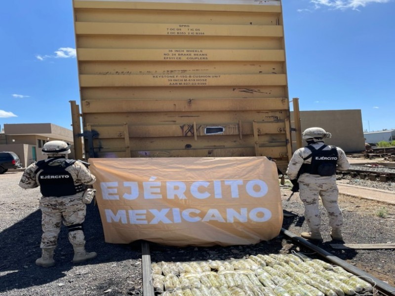 Ejército Mexicano asegura droga en el municipio