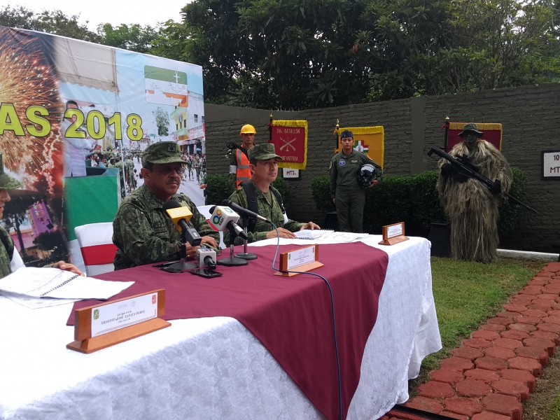 Ejército mexicano listo para festejos cívicos