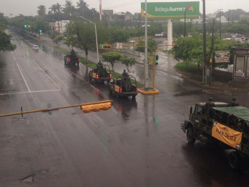 Ejército patrulla calles tecomenses con el Plan DN-III