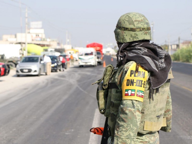 Ejército y autoridades colocan retenes en entradas a Tehuacán