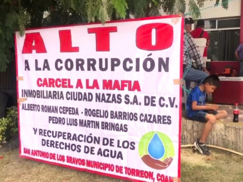 Ejidatarios laguneros exigen derechos hídricos: Protesta en Conagua