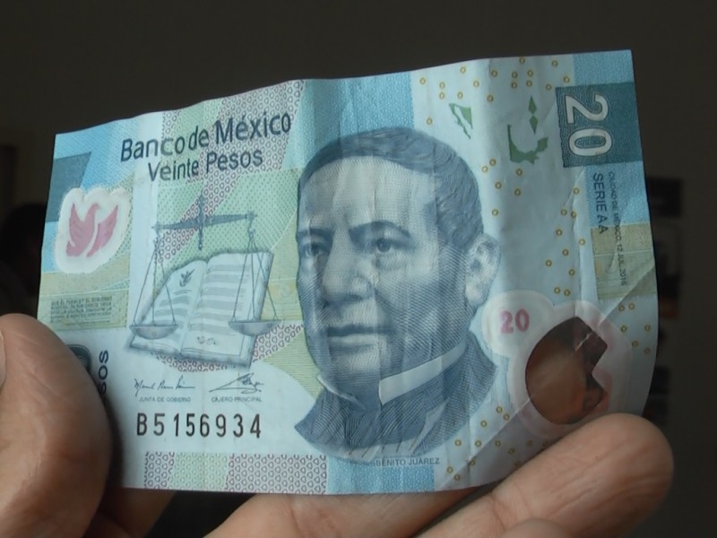 El billete de 20 pesos se va