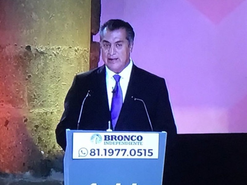 El Bronco, listo para el tercer debate presidencial