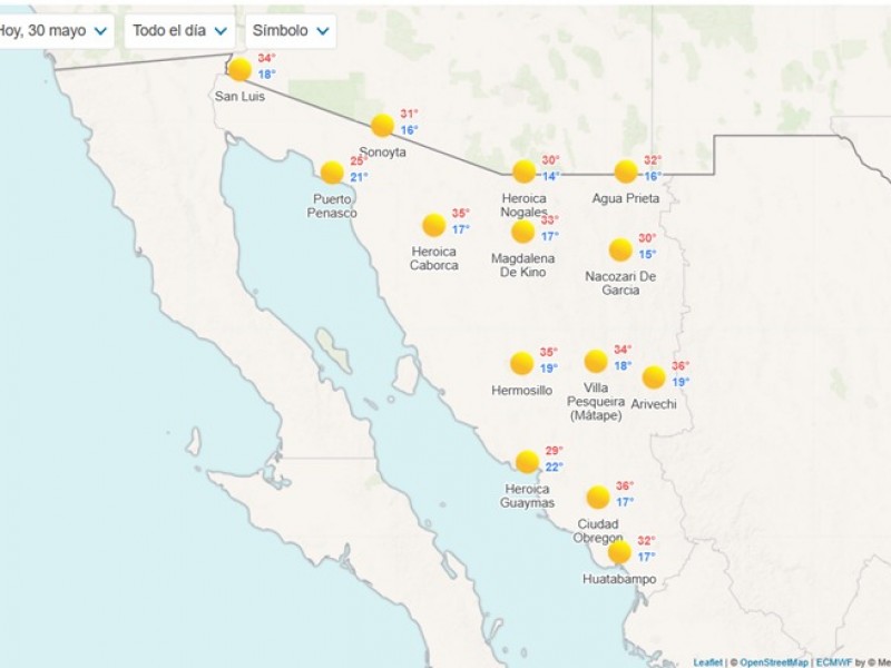 El clima para este martes