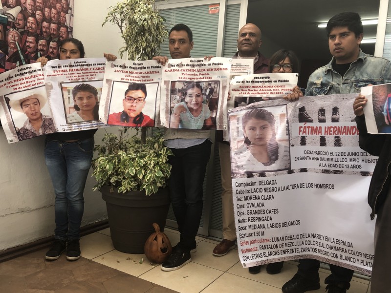 El colectivo #LaVozDeLosDesaparecidos piden justicia para sus casos