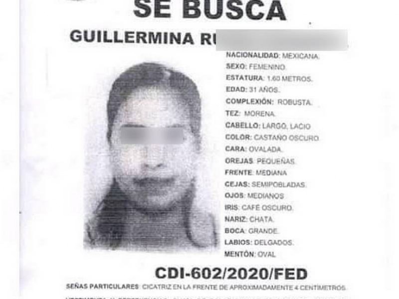 El cuerpo de Guillermina fue encontrado por separado