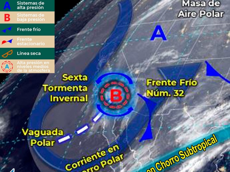 El miércoles, se espera el ingreso de frente frío