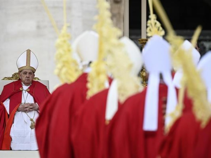 El papa no lee la homilía Domingo de Ramos