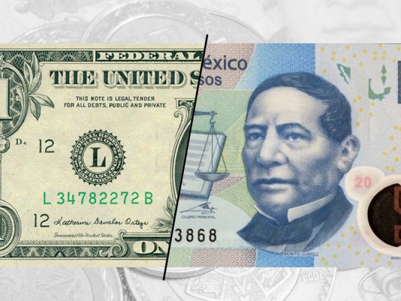 El peso se recupera y gana 0.55% frente al dólar