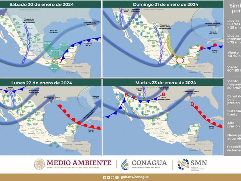 El pronóstico del tiempo para hoy