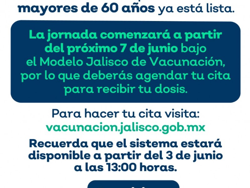 El próximo lunes arrancan segundas dosis en Zapopan