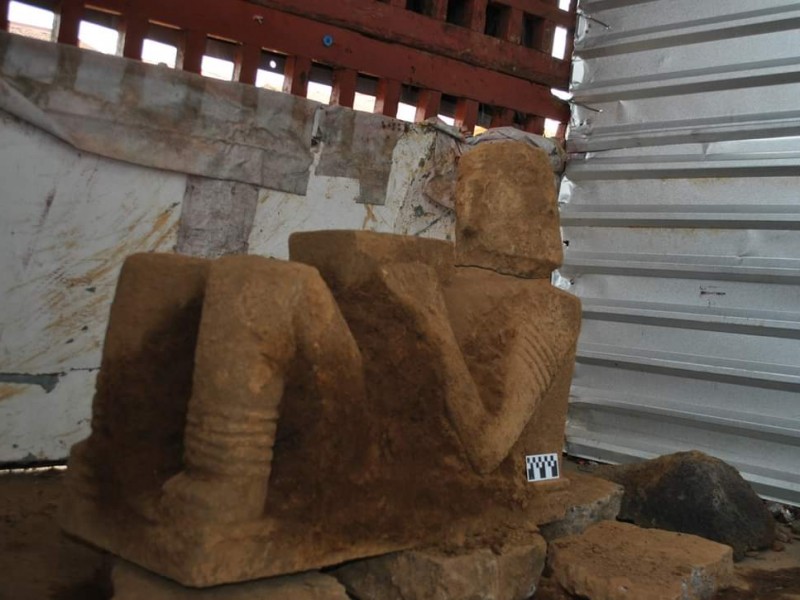 El quinto Chac Mool encontrado en Michoacán