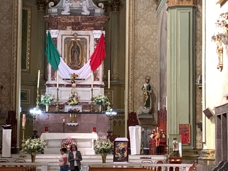 El Santuario de Guadalupe abrirá sus puertas desde el domingo.