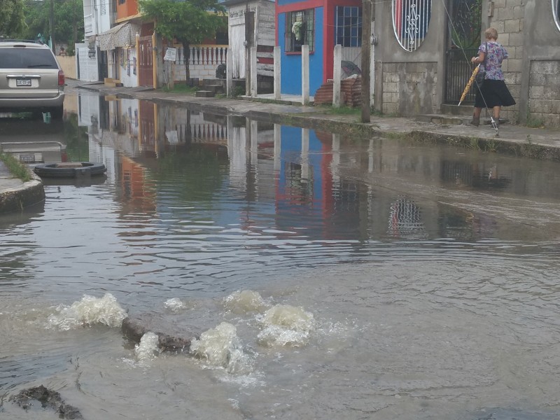 Insuficiente, sistema de drenaje en Tuxpan