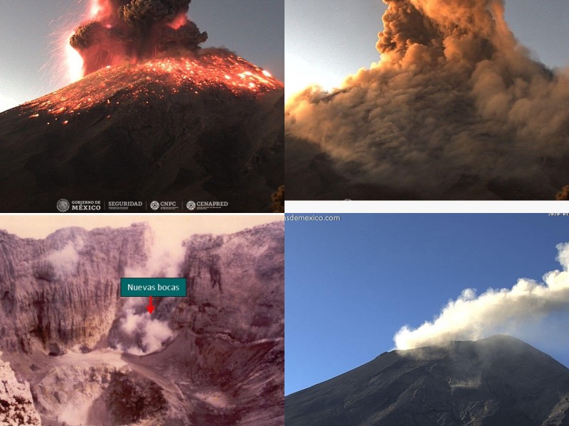 El volcán Popocatépetl presenta ligera actividad