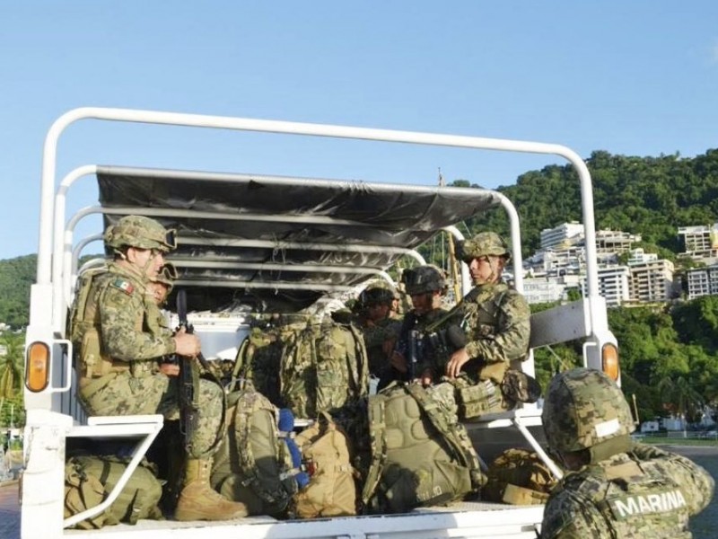 Elementos de la Marina, se suman para resguardar Zihuatanejo