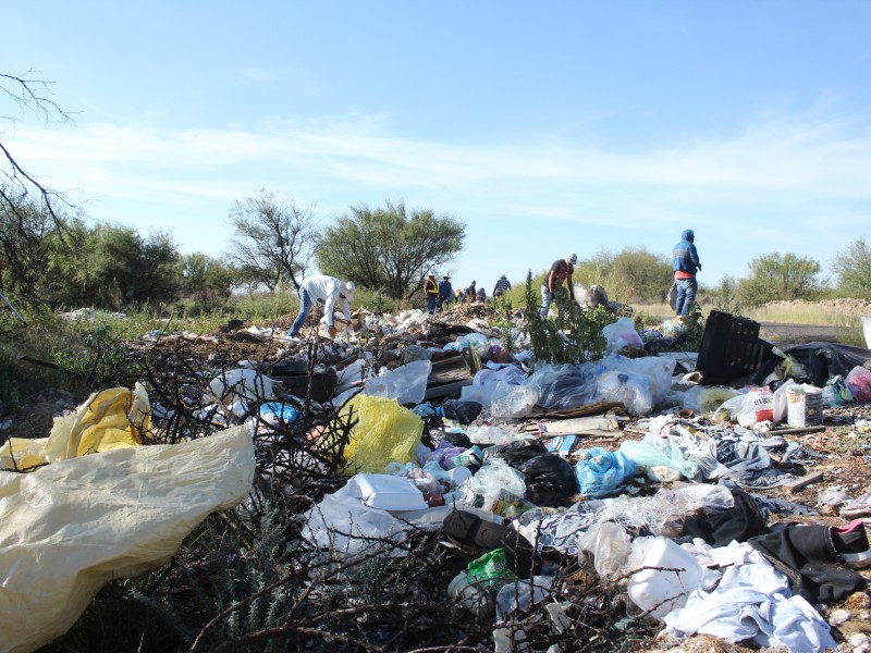 Eliminan basurero clandestino en comunidad de Guadalupe