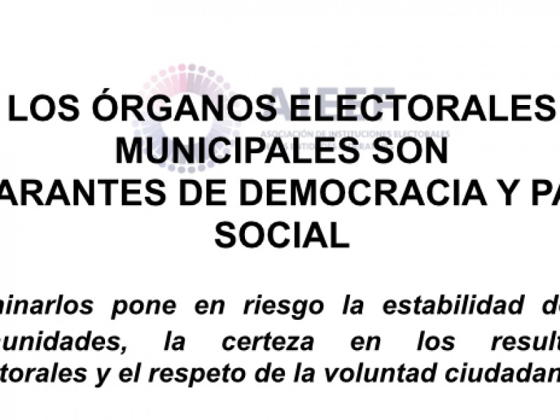 Eliminar órganos electorales locales es peligroso: AIEEF