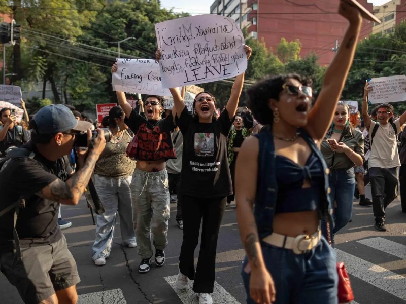 Embajada de EUA alerta por Marcha contra Gentrificación en CDMX
