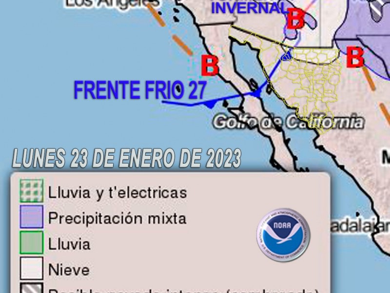 Emite alerta PC Sonora por tormenta invernal