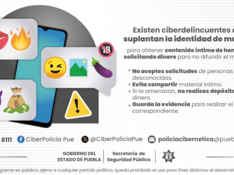 Emite Policía Cibernética medidas preventivas ante “sextorsión”