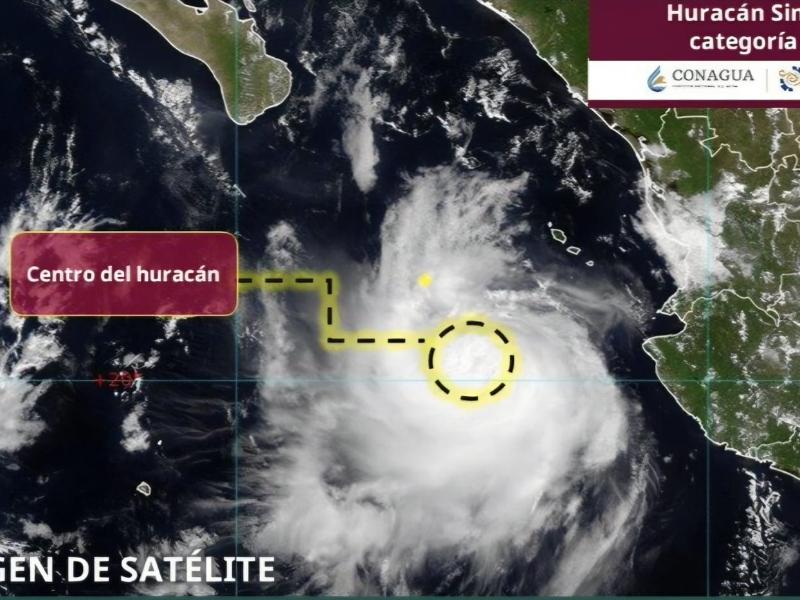 Emiten alerta azul para 18 municipios de Sinaloa por huracán Simón