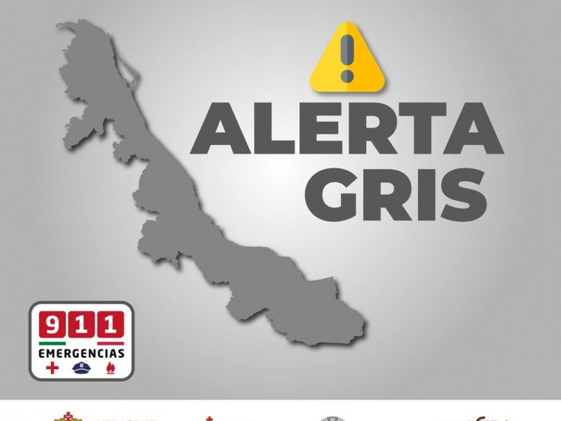 Emiten alerta gris por frente frío en Veracruz