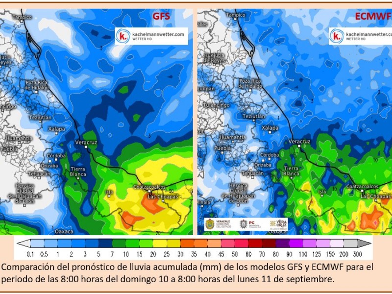 Emiten Aviso Especial por lluvias en Veracruz