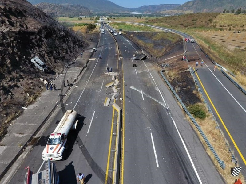 Empresa gasera deberá asumir pago en accidente de autopista Guadalajara-Tepic