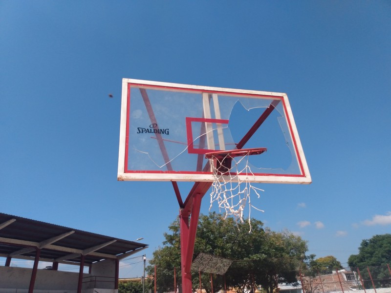 En abandono espacio deportivo del Estadio en Jiquilpan