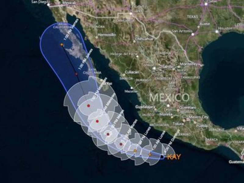 En alerta autoridades por tormenta tropical Kay