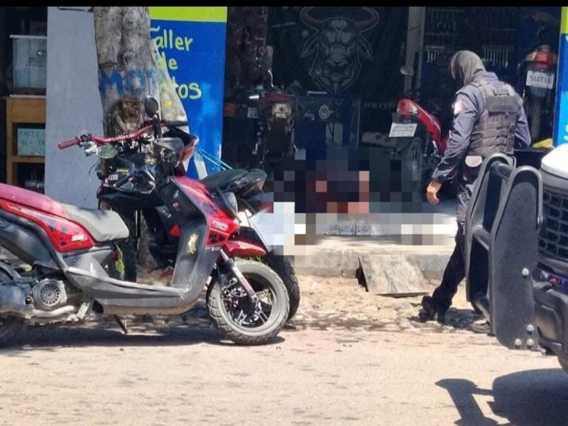 En ataque armado ejecutan a un hombre en taller de motocicletas