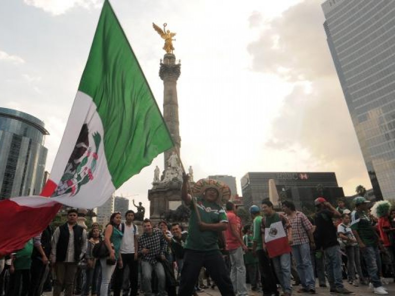 En el Ángel se siente la euforia nacional