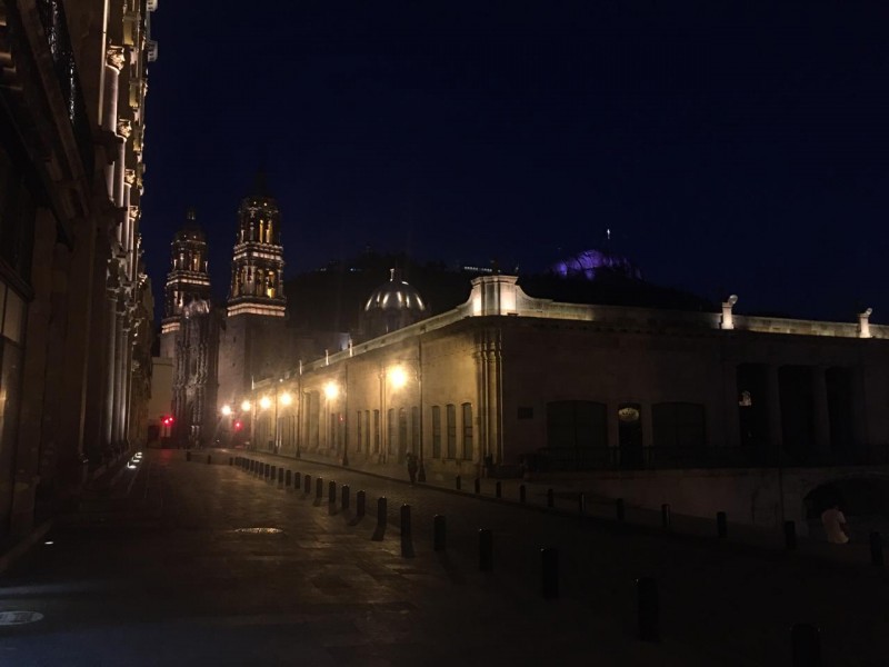 Las calles del Centro Histórico lucían prácticamente vacías