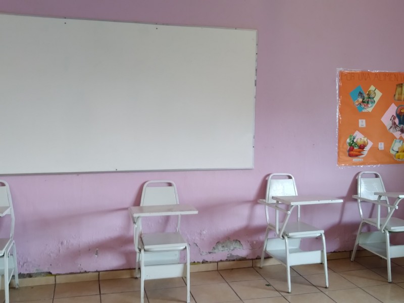 En el olvido escuelas de Michoacán, falta rehabilitación