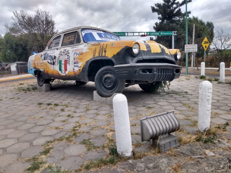 En el olvido monumento a Carrera Panamericana