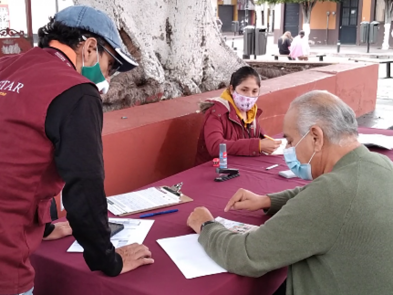 En el pueblito ya se tienen a 4oo adulto registrados