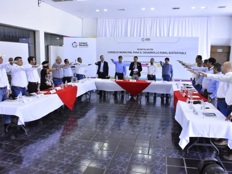 En Gómez Palacio reactivan el Consejo Municipal de Desarrollo Rural