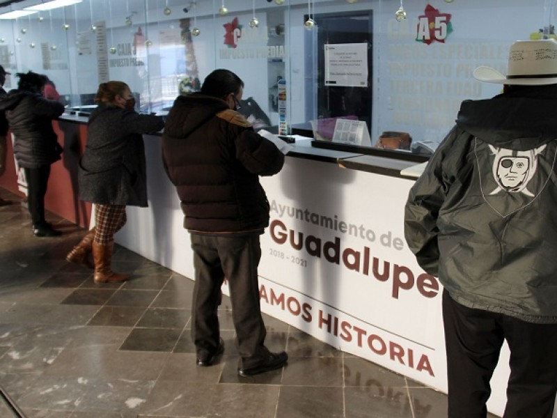 En Guadalupe el 35.5% de contribuyentes han pagado el predial