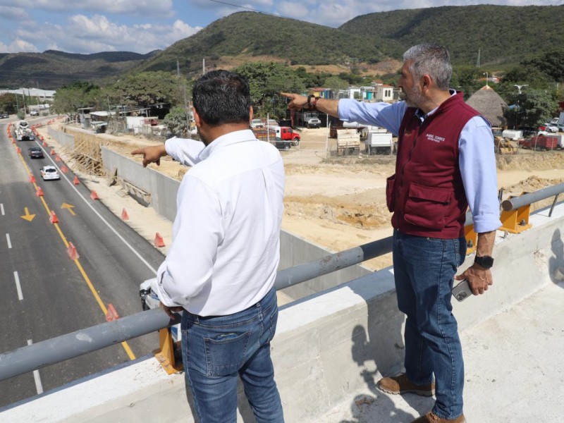 En la recta final obra de doble paso a desnivel