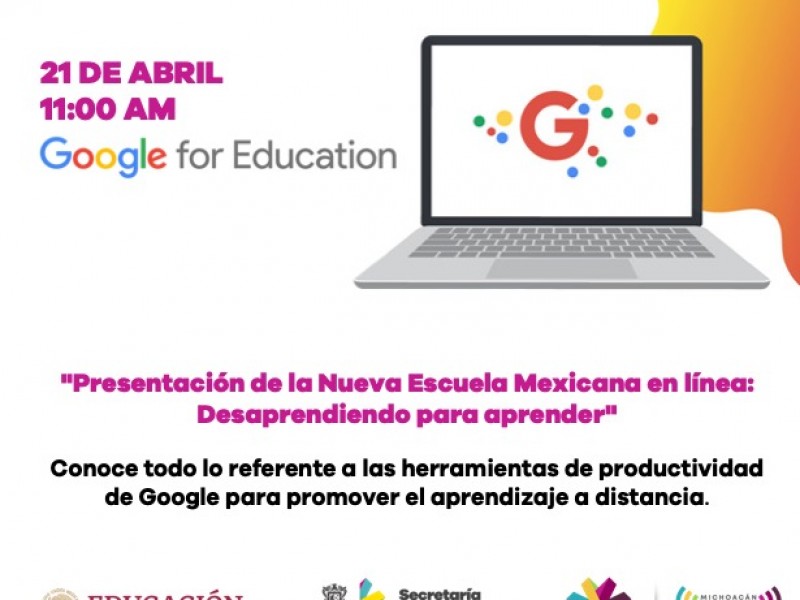 En línea, presentación de herramientas para educación virtual