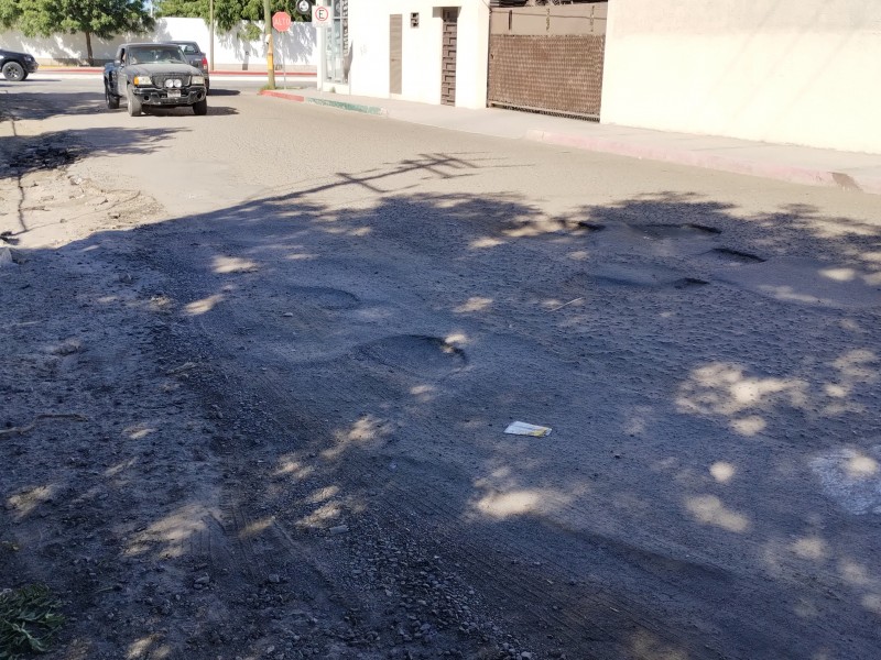 En mal estado callejón Sierra las Virgenes