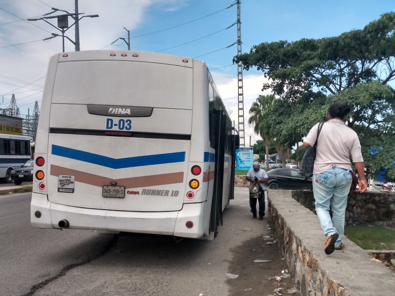 En malas condiciones servicio de transporte urbano SalinaCruz