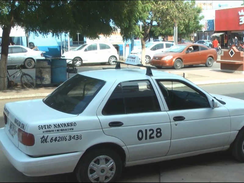 En Navojoa, cae servicios de taxis hasta 60% ante sequía