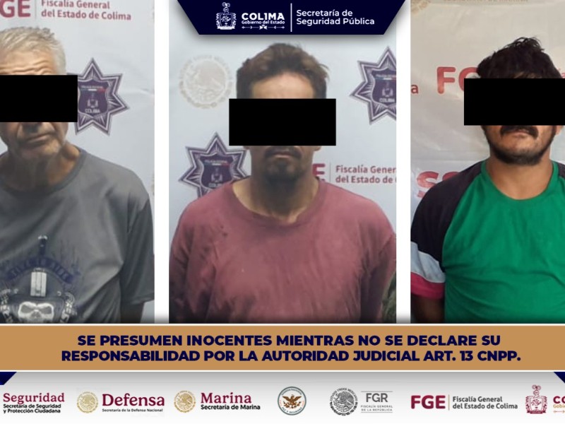 En operativos, tres detenidos con droga en Manzanillo y Tecomán