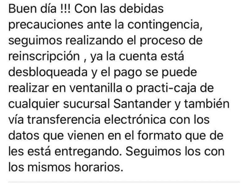 En plena contingencia, CETIS 100 abre periodo de reinscripciones