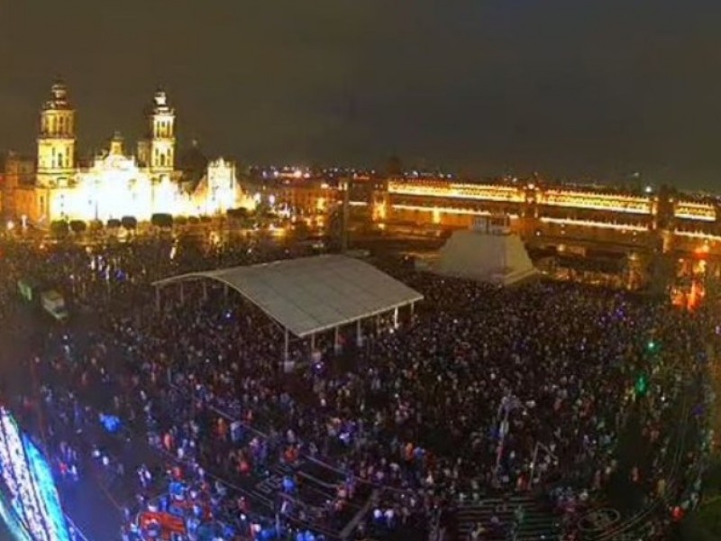 En plena pandemia, se congregan para ver brillar Tenochtitlán