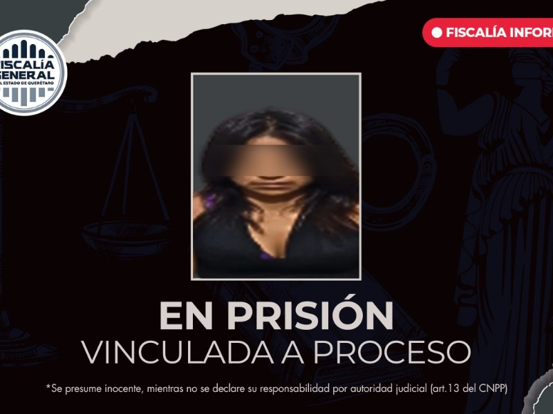 En prisión por robo, vinculada por 8 carpetas de investigación